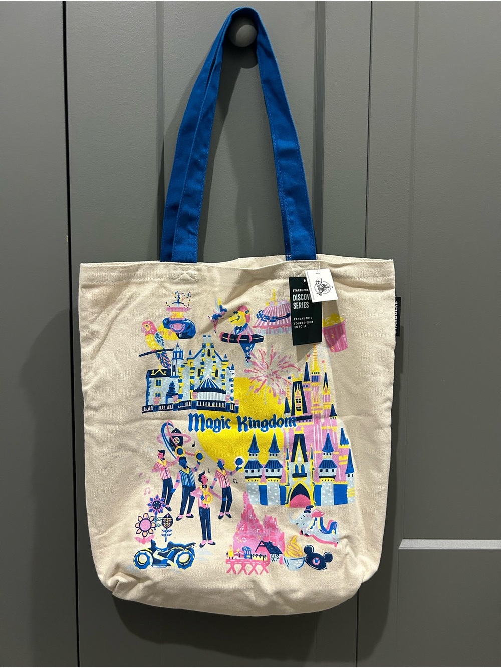 New Starbucks Magic Kingdom Discovery Series Canvas Tote
